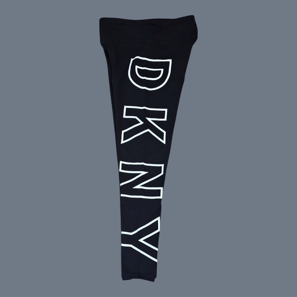 DKNY Black SPORT Leggings Sleek Comfortable Essential Size SMALL - Picture 1 of 3